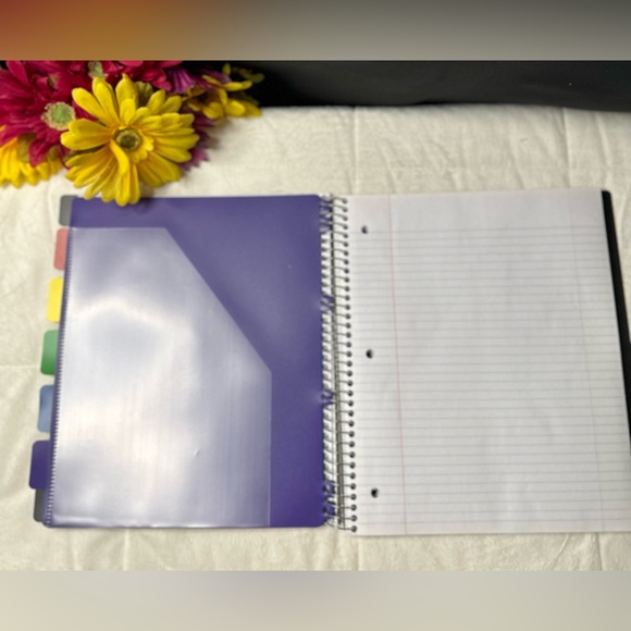New TruRed Premium Durable 5-Subject Divider Notebook 8.5"x11" College Ruled - Picture 5 of 6